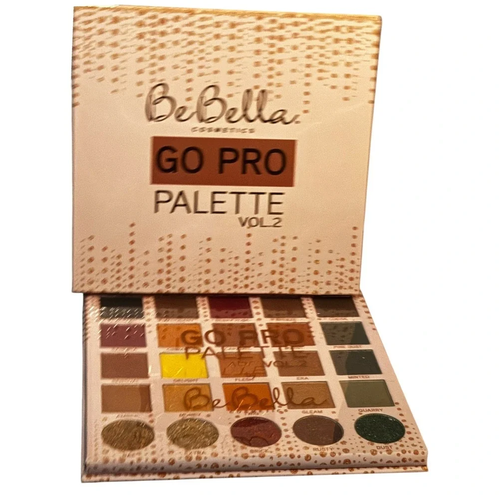 BeBella Cosmetics Go Pro Palette Vol. 2 Eyeshadow 25 Pan Matte Shimmer E30P-b